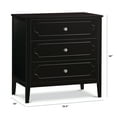 DaVinci Chloe Regency 3Drawer Dresser in Ebony
