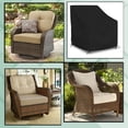 thumbnail image 6 of COVERS&ALL Outdoor Chair Cover 12 OZ Pack of 2 Waterproof - 100% Weather Resistant Customize cover Stackable /Patio Chair covers with Air Pocket & Drawstring for Snug Fit (29"L x 30"D x 36"H, Black), 6 of 6