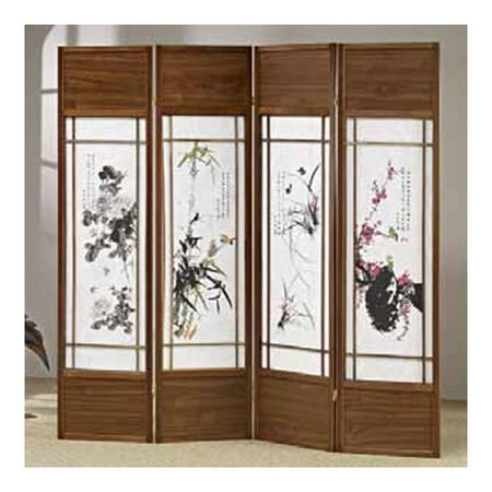 4 Panel Screen China - Wildon Home 70'' x 68'' Shoji 4 Panel Room Divider