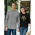 thumbnail image 3 of Tstars Womens Shamrock Ireland Clover Hearts for St Patricks Day Gift St Patricks Day Beautiful Shirts Gift for Her Irish Shirt Pride Proud Irish Women Long Sleeve T Shirt, 3 of 6
