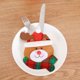 thumbnail image 4 of Mini Tenedor de vajilla decorativo Tenedor de vajilla Tenedor Cubierta Cubierta Cocina Bolsa Candy Hat Sock Art Tabletop Año Nuevo Decoración Regalo Animal Inevent HA010002-03, 4 of 6