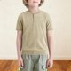 thumbnail image 5 of Camisa de Manga Corta para Niños Niño de Cumpleaños Color Sólido Cuello Redondo Casual Top de Verano Suave, 5 of 7
