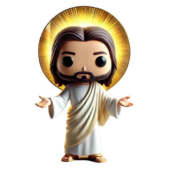 Cute doll Jesus statue creative gift decoration crafts family bedroom living room decoration