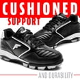 thumbnail image 4 of Franklin Sports Baseball Cleat - Youth - Black - Size 1, 4 of 7