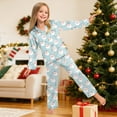 thumbnail image 5 of Gubotare Little Girl Christmas Pajamas Boys Pajamas Toddler Clothes Set Long Sleeve Sleepwear 2 Piece Kids Pjs Size 9-10 (Light Blue,9-10 Years), 5 of 9