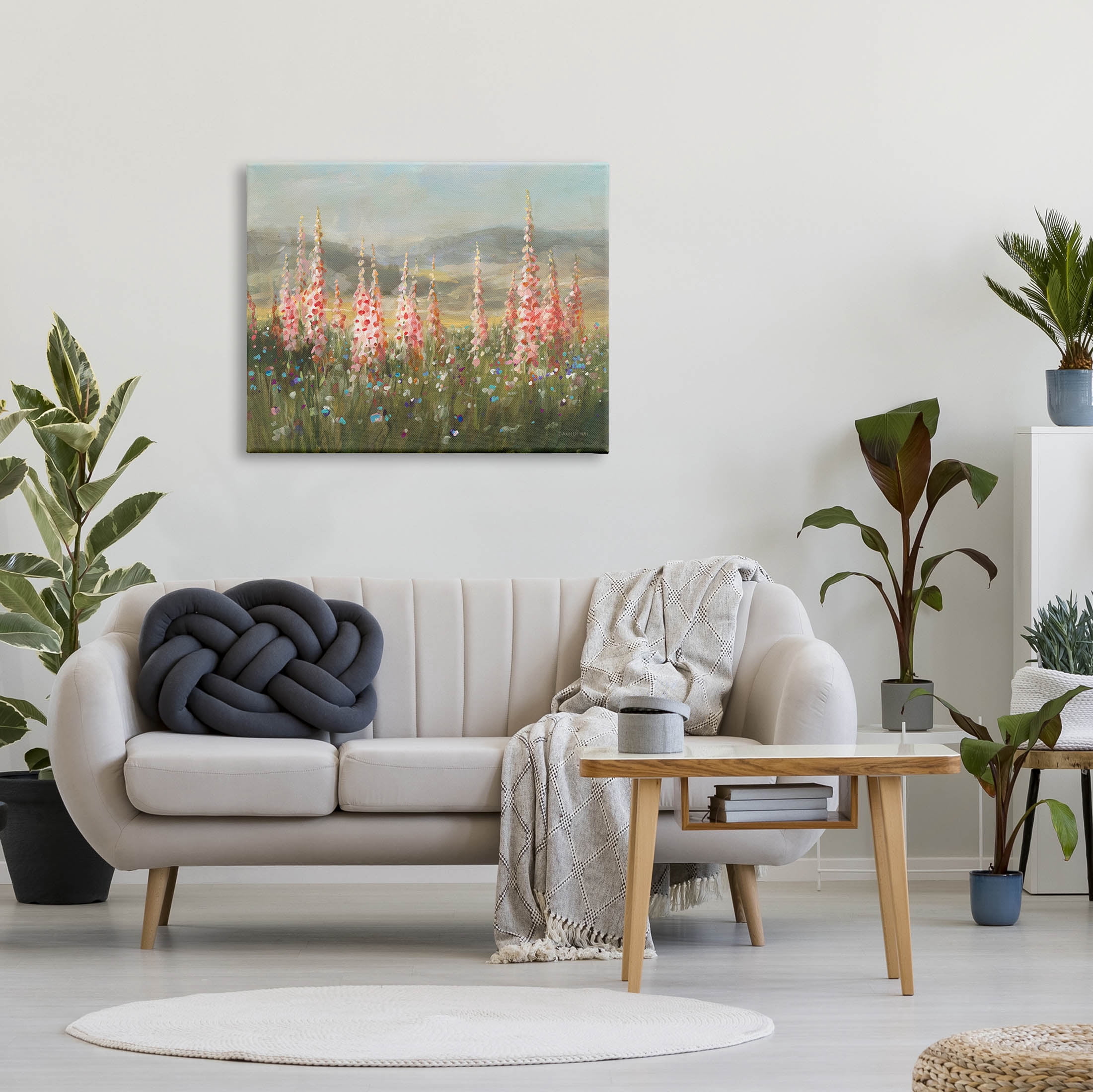 Stupell Industries Flower Blossoms Vast Rural Meadow Painting Gallery Wrapped Canvas Print Wall Art, Design by Danhui Nai
