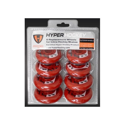 HYPER HOCKEY Inline Skate Wheels PRO 150 HILO 72mm / 80mm OUTDOOR
