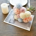 thumbnail image 3 of Burgundy Fake Flowers Artificial Chrysanthemum Ball Silk Flowers Fall Flowers 1" for Mother's Day Easter Home Kitchen Wedding Decorations, 3 of 5
