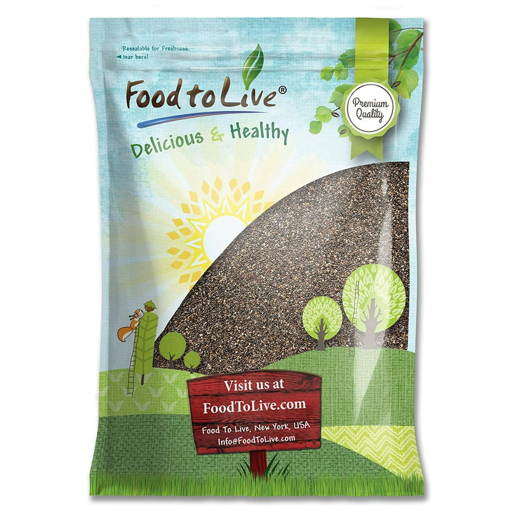 Food To Live Chia Seeds, 5.0 Lb, 80 Servings