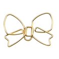 thumbnail image 1 of Bowknot Shape Paper Clips Cute Paperclips Metal Paperclips Funny Paper Clips Bookmarks Planner Clips Decorative Bow Paper Clips For School Home丨Gold, 1 of 8