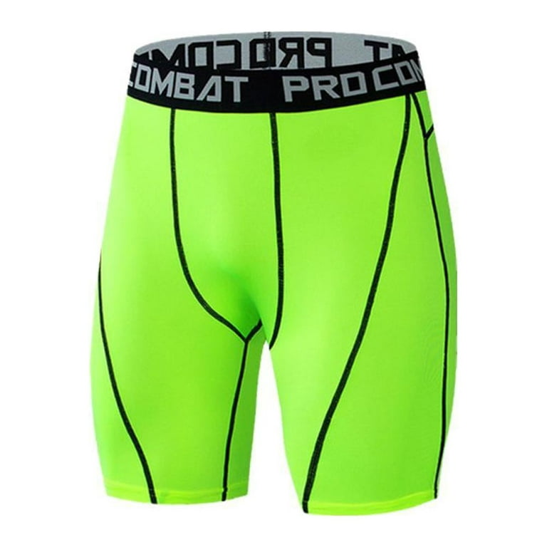 Bright Neon Lime Green 6 inch Inseam Spandex Compression Shorts - Spandex  Shorts in 6 inseam - Lots of Colors & Styles