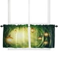 thumbnail image 5 of Forest Green Magic Fantasy Nature Scenery Tree Curtains in the Bedroom Living Room Hall Window Kitchen Decoration Drapes, 5 of 6