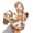Beige, variant on Tbopshirt Summer Women's Heeled Sandals with Arch Support Block Heel Open Toe Casual for Wedding Party