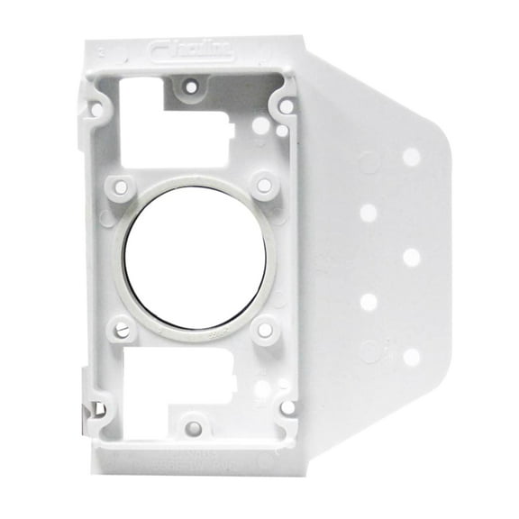 Vaculine Central Vacuum Cleaner White PVC Inlet Mounting Plate