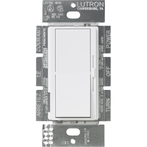 Lutron DVF-103P-WH PRESET DIMMER, White CA3
