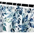 thumbnail image 3 of 4 Pcs Teal Blue Eucalyptus Bathroom Sets with Shower Curtain and Rugs, Plant Leaves Shower Curtain Sets for Chic Bathroom Decor, Bathroom Decor Curtain Sets with Mats and Accessories, 3 of 7