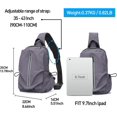 thumbnail image 5 of Mochila bandolera pequeña para hombre y mujer, ligera, con una sola correa, ideal para senderismo, ciclismo y viajes., 5 of 5
