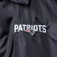thumbnail image 4 of Men's Navy New England Patriots Coaches Classic Raglan Full-Snap Windbreaker Jacket, 4 of 4