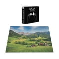 thumbnail image 4 of Ambesonne Nature Jigsaw Puzzle, Alps in the Spring, Heirloom-Quality Fun Activity for Family Durable Cardboard, 1000 pcs, Green Blue, 4 of 6