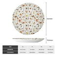 thumbnail image 2 of Balery Mushrooms And Butterflies Print Bone China Decorative Plate Ceramic Dinner Plates Art Crafts with Display Stand-8in, 2 of 6