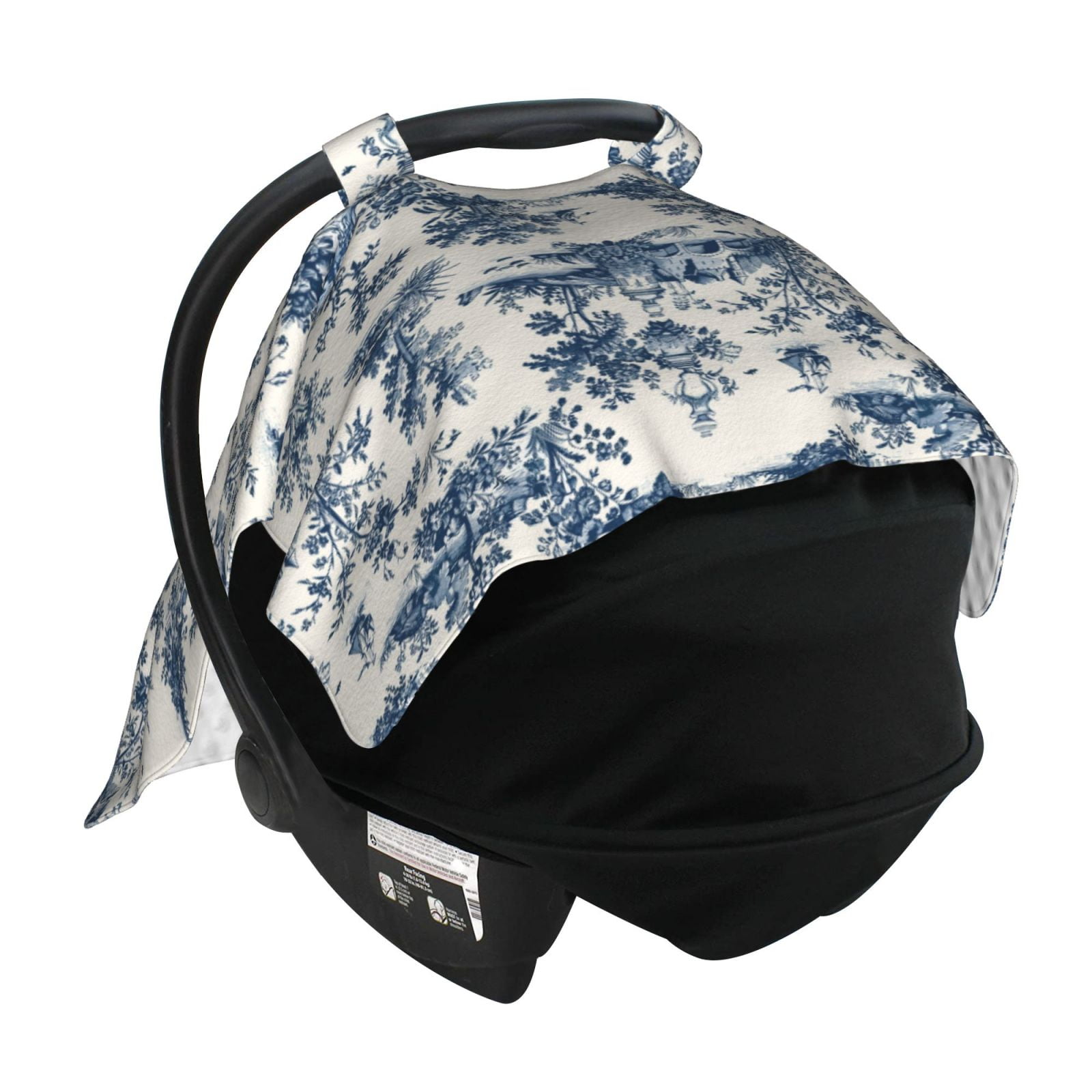 Car Seat Cover Baby - Vintage Floral 1 Breathable Infant Car Seat Cover for Baby Carseat, Lightweight Comfort Baby Essentials Must Haves Newborn Stuff for Girl Boy