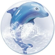 Jumping Dolphin Double Bubble Balloon 24"