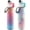 Raspberry Ombre & Tropical, variant on O2COOL Mist N' Sip No Leak Pull Pop Sprout 20 fl oz Water Bottle, 2 Pack, Tie Dye/Celestial Purple