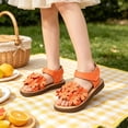 thumbnail image 4 of Girls Summer Flat Sandals - Toddler Little Kid Dress Sandals Shoes with Non Sole for Beach Party Daily Wear, 4 of 4