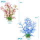 thumbnail image 2 of Juego de 5 plantas artificiales de plástico para decoración de peceras de acuario, 2 of 5