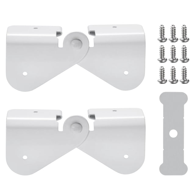 Bisagra abatible para bajante de canalón Mzcvriru de aluminio, 2 piezas