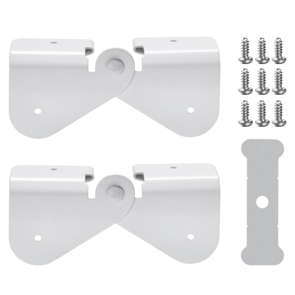Bisagra abatible para bajante de canalón Mzcvriru de aluminio, 2 piezas