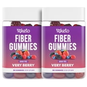 Kiss My Keto Fiber Gummies for Adults Sugar Free – Delicious Berry Flavored Fiber Supplement Gummies for Digestive Health – Prebiotic Fiber Gummies, Gummy Fiber for Adults – 180 Count (2 Pack)…