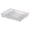 Clear Frost, variant on Spectrum HEXA 5-Section Silverware Tray with Hexagon Base, Stone Gray