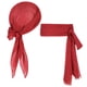 thumbnail image 1 of Halloween costume party cosplay Caribbean female male pirate adult Jack Captain triangular headscarf belt, 1 of 4