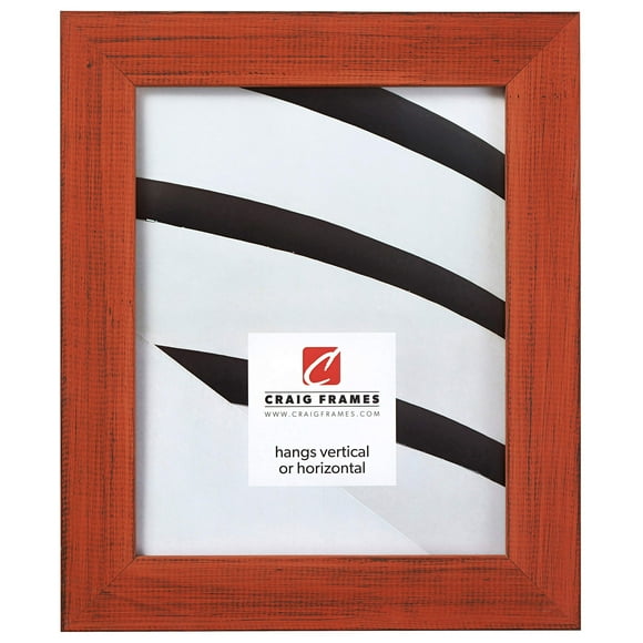 Craig Frames Jasper Picture Frame, 9 X 12 Inch, Country Bourbon Orange