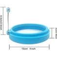 thumbnail image 3 of Ccgaton Store Round -Shaped Silicone Egg Rings - 4 inch Food Grade Cooking Rings, Non Stick Fried Egg Mold, Blue 2025 New, 3 of 7