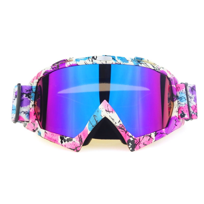 Dirt Bike Goggles Motorcycle Motocross Goggles For Men Women ATV Goggles Offroad Goggles Riding Racing Goggles For Youth Adult Mtb Goggles UV400 Anti-Scratch Dustproof Color Lens（Graffiti） 