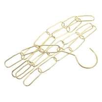 Topbathy Versatile Golden Iron Chain with Hooks for Market Clothes Hanging and Decoration