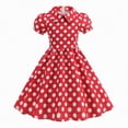 thumbnail image 1 of Gubotare Robes pour Filles Tout-Petits Robe Bébé Fille Lin à Volants Dos Nu Sans Manches Robes Enfants Été Robe d'Été 3T 4T (Rouge, 3-4 Ans), 1 of 9