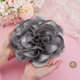thumbnail image 3 of Polyester Flower Brooches with Platinum Tone Iron Pins Silver 180mm, 3 of 5