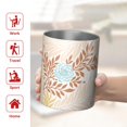 thumbnail image 5 of Floral 12oz Stainless Steel Coffee Mug – Double-Wall Insulated Cup with Spill-Resistant Lid, 360° Full-Print Design, Keeps Drinks Hot & Cold for Home, Office, Travel,Thanksgiving,Christmas, Spring, 5 of 5