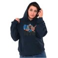 thumbnail image 4 of Popeye Thumbs Up USA American Flag Hoodie Sweatshirt Women Men Brisco Brands S, 4 of 6