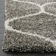 thumbnail image 3 of SAFAVIEH Hudson Arline Geometric Shag Area Rug, Grey/Ivory, 8' x 10', 3 of 7