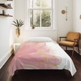 thumbnail image 4 of Pink Gold Large Tapestry for Bedroom Wall Hanging Tapestry,Boho Modern Abstract Minimalist Aesthetic Flower Ceiling Backdrop Tapestries Poster Blanket Wall Decor for Teens Room Living Room 100" x 59", 4 of 8