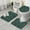 Green Christmas Dinosaur, variant on Green Christmas Dinosaur and Snowman Pattern Bathroom Rugs Sets 3 Piece,Toilet Cover Set,Absorbent Non Slip Bathroom Mats Sets with U-Shaped Contour Rug Toilet Rug Set