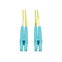 Tripp Lite 7m Duplex Multimode Fiber Patch Cable LC/LC 50/125 100Gb - Lime Green