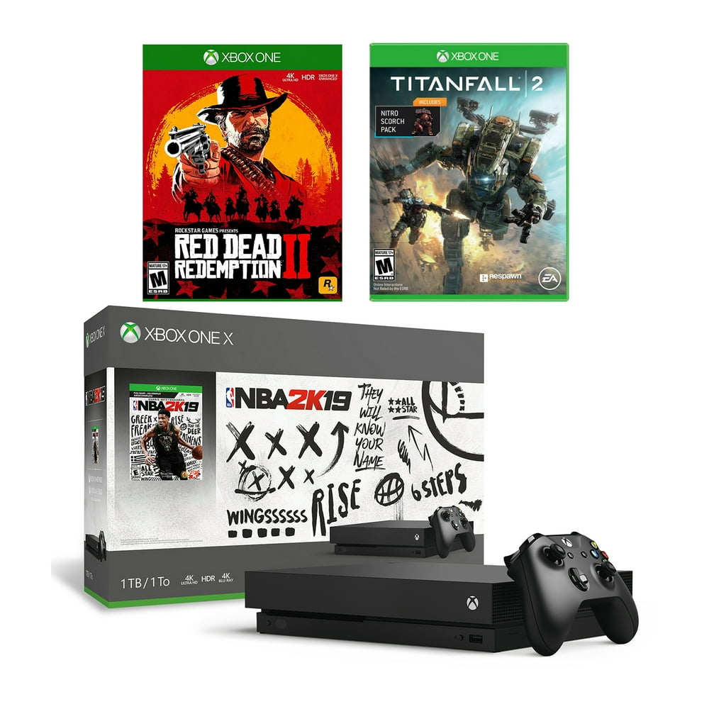 Xbox One X 1TB NBA 2K19, Red Dead Redemption 2 and