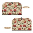thumbnail image 6 of FOR U DESIGNS Cardinal Poinsettia Flower Pattern Microwave Oven Cover Wear-Resistan Small Appliance Covers All-Season Lid for Air Fryer Toaster Oven,18.25 x 14.5 x 11 inches-S, 6 of 8
