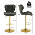 thumbnail image 3 of Gymax Tabouret de Bar Réglable, Ensemble de 4 Chaises de Bar en Leathaire avec Siège et Repose-Pieds Rembourrés, 3 of 6