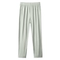 thumbnail image 4 of Womens Travel Pants Quick Dry Lightweight Stretch Elastic Waist with Pockets Summer Casual Workout Hiking Joggers Light Gray XL, 4 of 4